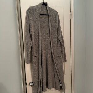 Long, gray Mud Pie open-front sweater. Size M/L